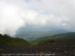 六合目から山中湖